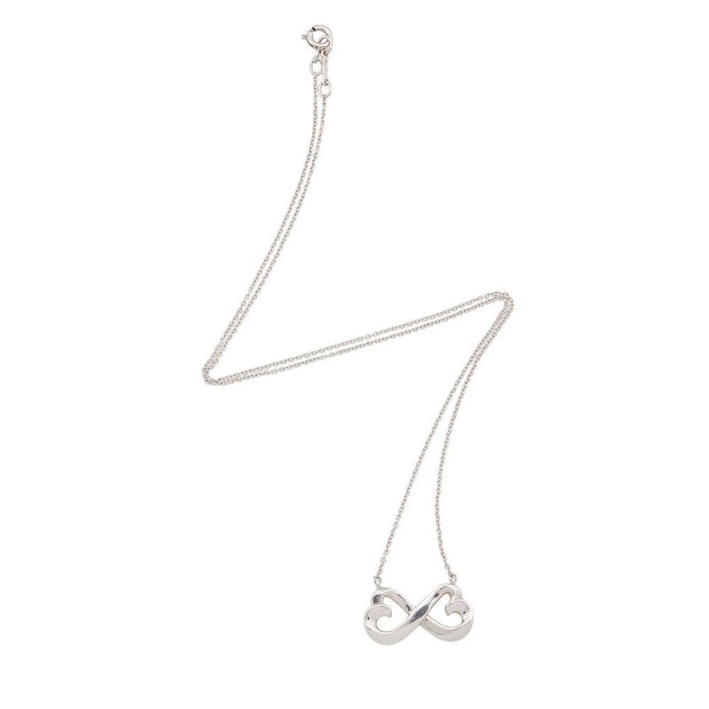 Tiffany & Co. Sterling Silver Double Loving Heart Necklace